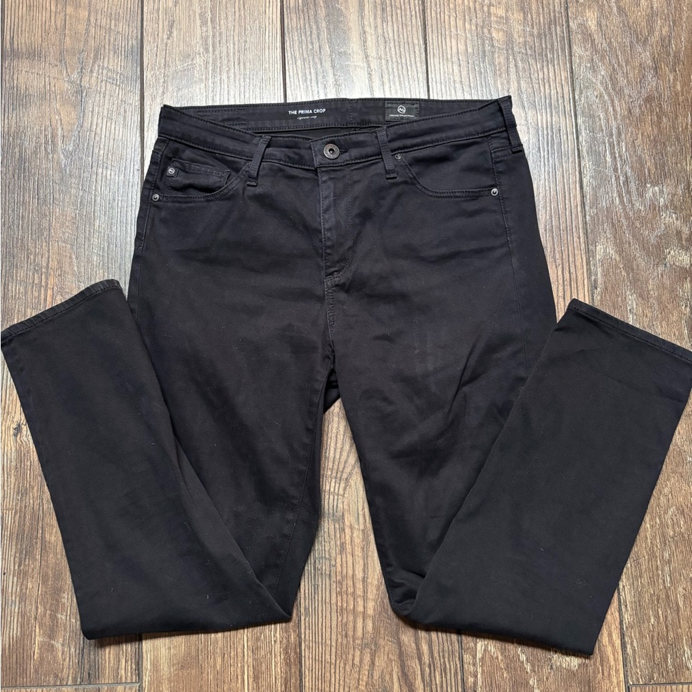 AG The Prima Crop black jeans size 28